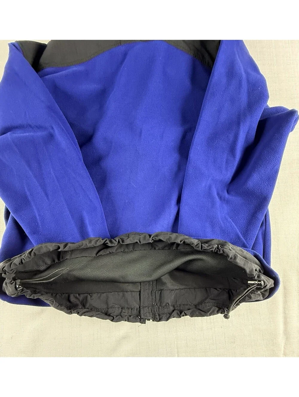 Vintage The North Face GORE Windstopper Fleece Jacket Blue Black 90s TNF XXL